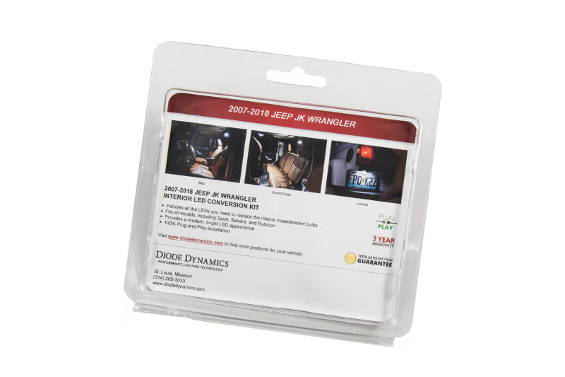 Diode Dynamics Wrangler JK 4dr Interior Kit Stage 1 - Red - DD0367