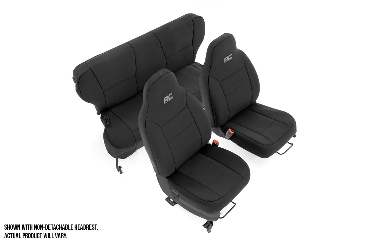 Seat Covers | Detachable Headrest FR &amp; RR | Jeep Cherokee XJ 2WD/4WD (97-01)