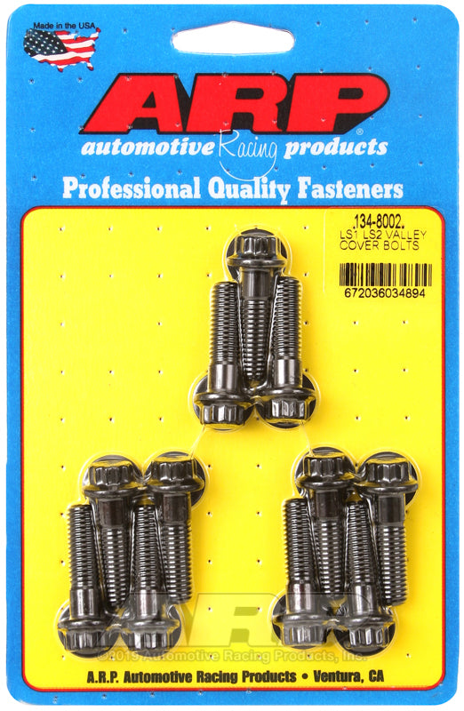 ARP LS1 LS2 12pt valley Cover Bolt Kit - 134-8002