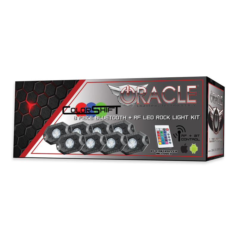 Oracle Bluetooth + RF Underbody Rock Light Kit - 8 PCS - ColorSHIFT SEE WARRANTY - 5819-333