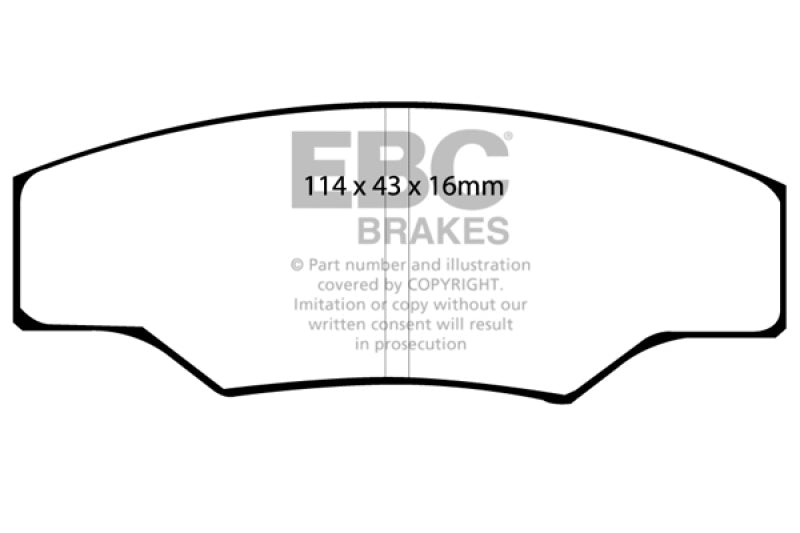 EBC Brakes Yellowstuff Performance Brake Pads - DP4003R