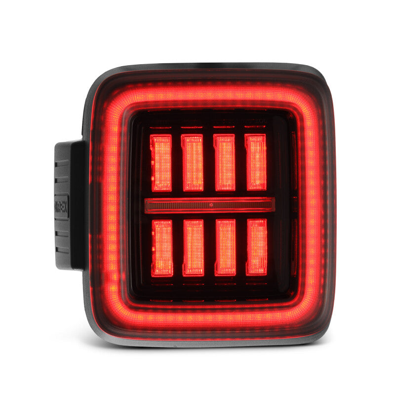 AlphaRex 18-23 Jeep Wrangler JL NOVA Prismatic LED Taillights Alpha-Black - 602010