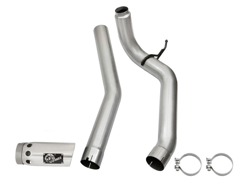aFe LARGE Bore HD Exhausts 4in DPF-Back SS-409 2016 Nissan Titan XD V8-5.0L CC/SB (td) - 49-46113-P