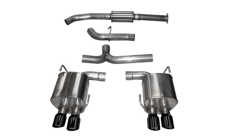 Corsa 2015-2021 Subaru WRX Cat Back Exhaust Black Quad 3.5in Tips *Sport* - 14857BLK