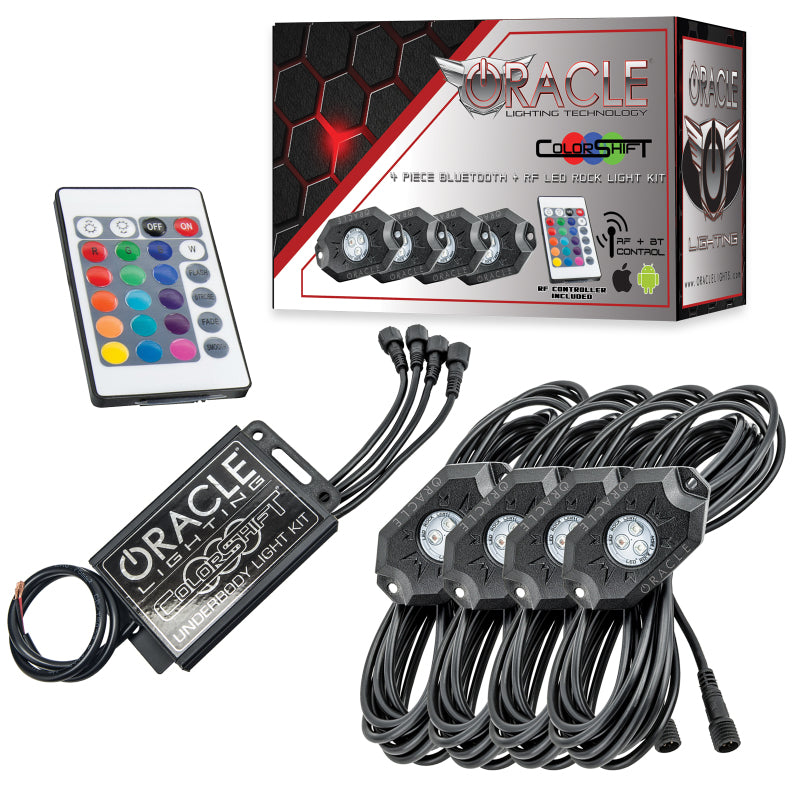 Oracle Bluetooth + RF Underbody Rock Light Kit - 4 PCS - ColorSHIFT SEE WARRANTY - 5818-333