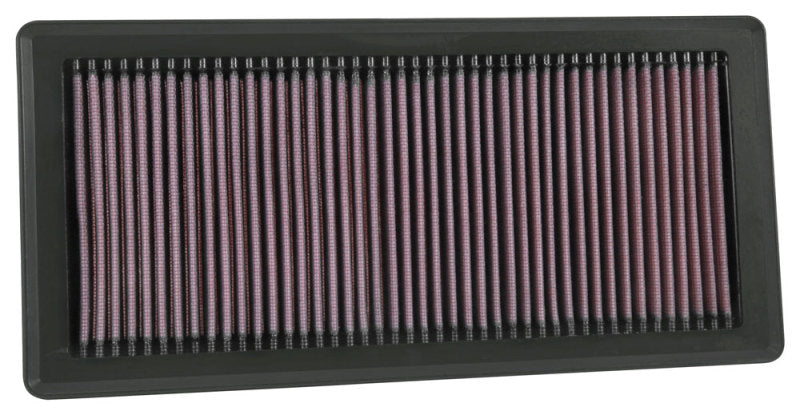 K&N 2016 Cadillac CT6 L4-2.0L F/I Replacement Drop In Air Filter - 33-5052 for 2016-2019 Cadillac CT6 - angle view
