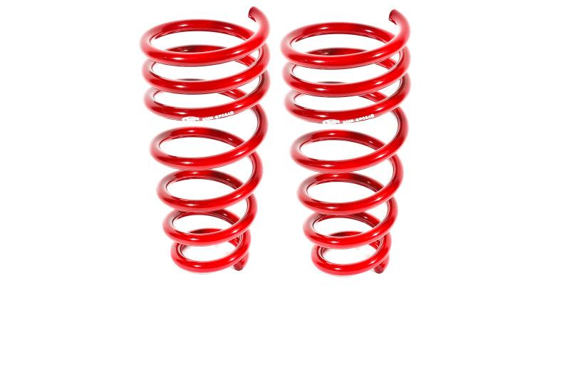 BMR 10-15 5th Gen Camaro V6 Rear Lowering Springs - Red - SP054R for 2010-2015 Chevrolet Camaro - front view