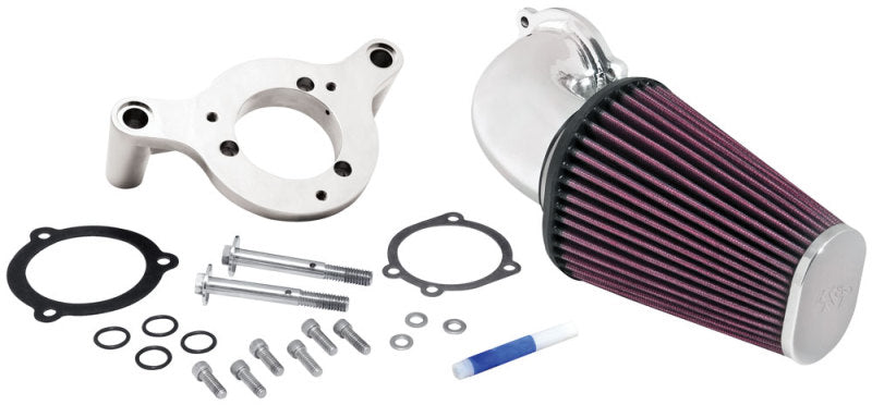 K&N 01-14 Harley Davidson Softail/DYNA FL Performance Intake Kit - 57-1125P for 2007-2017 Harley-Davidson FXDB Street Bob - f
