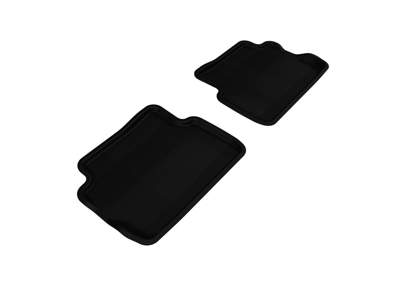 3D MAXpider 2008-2011 Ford Focus Kagu 2nd Row Floormats - Black - L1FR01621509
