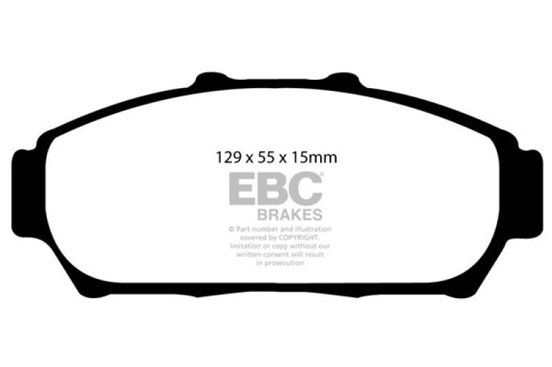 EBC 94-01 Acura Integra 1.8 Yellowstuff Front Brake Pads - DP41206R