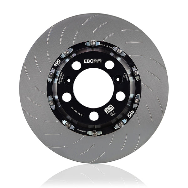 EBC Racing 2012+ Tesla Model S 2 Piece Floating Conversion SG Racing Front Rotors - SG2FC2141 for 2012-2020 Tesla S