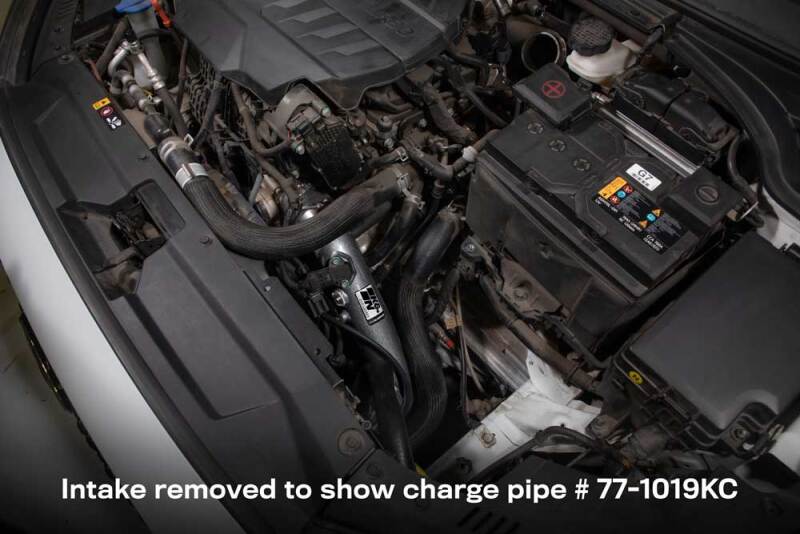 K&amp;N 20-22 Hyundai Veloster N 2.0L L4 Aluminum Charge Pipe Kit - Gunmetal Gray - 77-1019KC