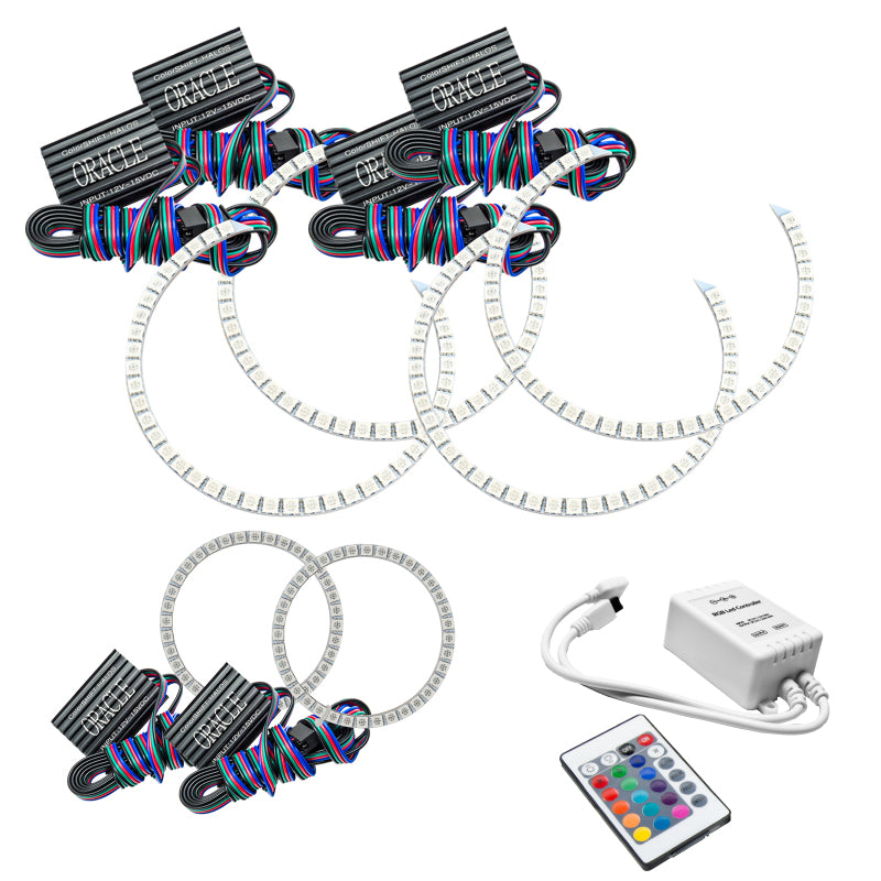 Oracle Jeep Grand Cherokee 11-13 Triple Halo Kit - ColorSHIFT w/ Simple Controller SEE WARRANTY - 2627-504