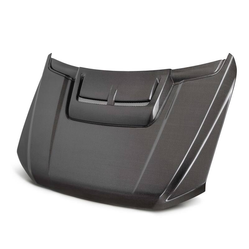 Anderson Composites 21-24 Ford Raptor Type-OE Carbon Fiber Hood - AC-HD21FDRA-OE by Anderson Composites - installed view