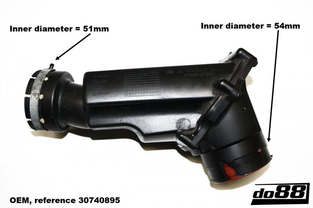 do88 - Volvo V70/XC70/S60/XC90 D5 2.4D 05-14 Turbo outlet hose - CLAMP-KIT102-1