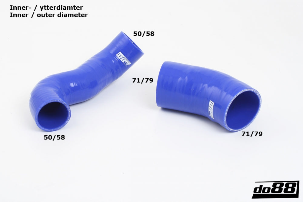 do88 - Ford Focus RS MKII Air filter box hoses Blue - DO88-KIT136S
