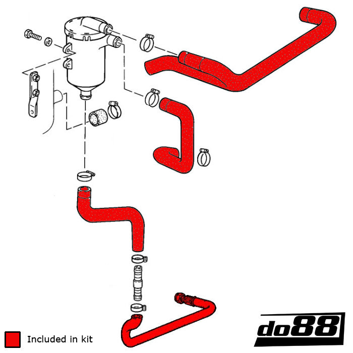 do88 - Porsche 930 Turbo Oil hoses - CLAMP-KIT141