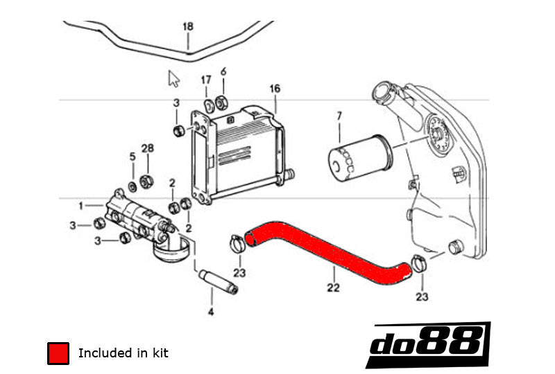 do88 - Porsche 930 Turbo Oil hoses - CLAMP-KIT141