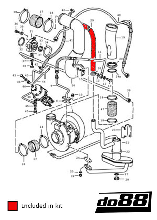 do88 - Porsche 930 Turbo Oil hoses - CLAMP-KIT141