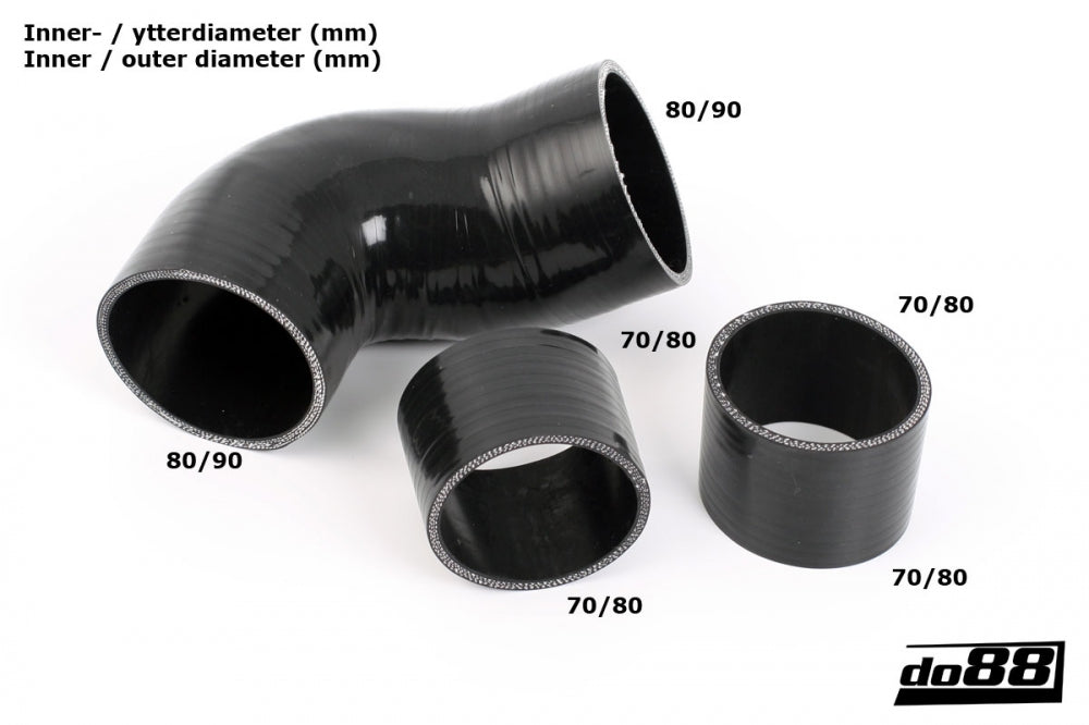 do88 - Porsche 930 Turbo Inlet hoses for turbo - DO88-KIT145S