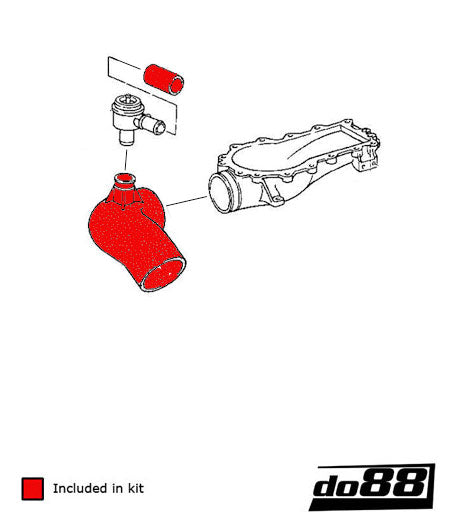 do88 - Porsche 964 Turbo Inlet hoses for turbo - CLAMP-KIT159