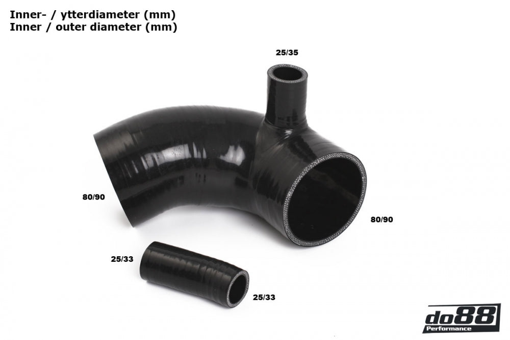 do88 - Porsche 964 Turbo Inlet hoses for turbo - CLAMP-KIT159
