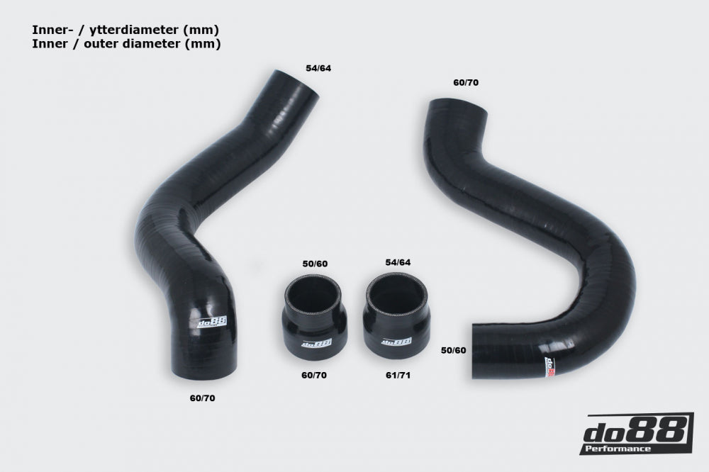 do88 - Volvo 740 760 780 940 960 D24 TIC Pressure hoses Black - DO88-KIT200S