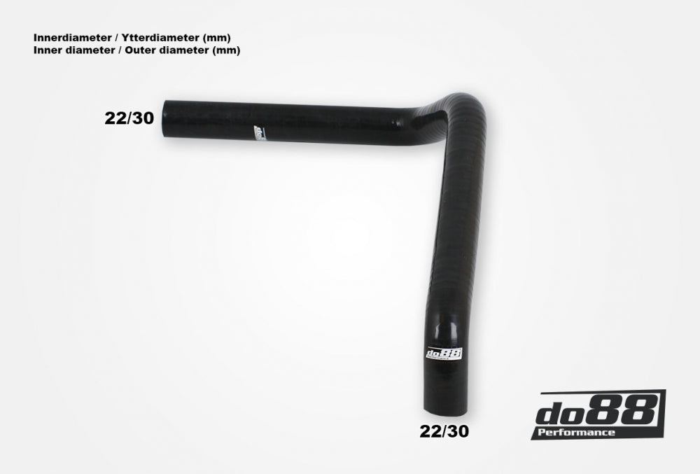 do88 - Volvo 740 760 780 940 960 D24T D24TIC Crankcase vent hose Black - DO88-KIT208S
