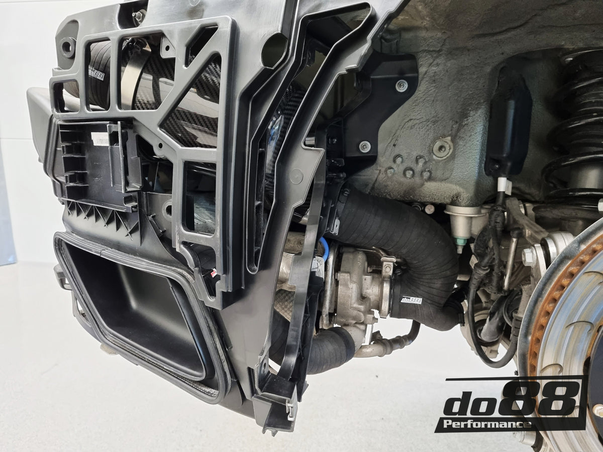 do88 - Porsche 911 Carrera (992) Turbo inlet hoses, OE/do88 66mm airbox - DO88-KIT212ST-OE-66