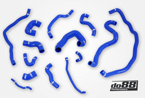 do88 - BMW 135i 335i E82 E90 (N54) Coolant hoses Blue - DO88-KIT222S
