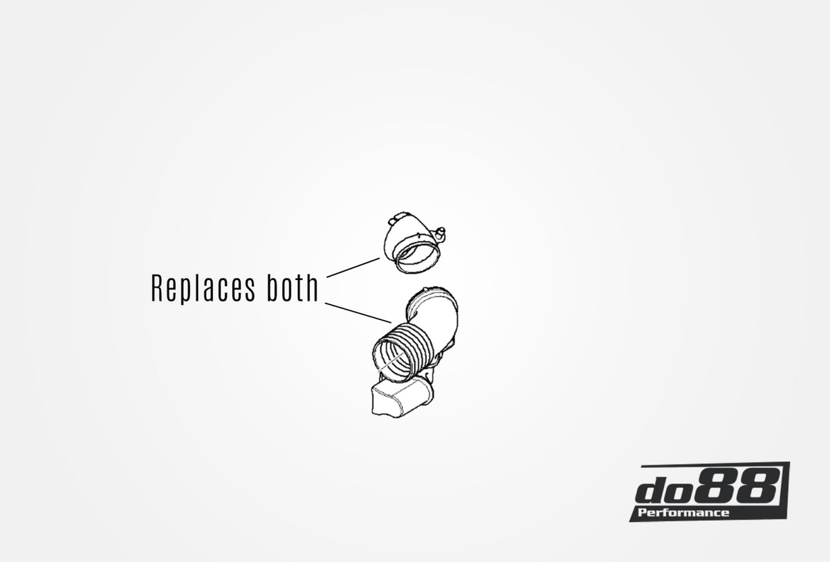 do88 - BMW 128i 325i 328i 330i E90 E82 2005-12 Intake Resonator Delete Blue - DO88-KIT232-1S