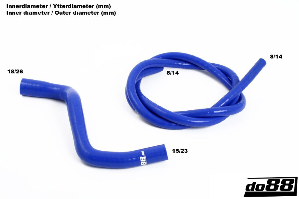 do88 - Volvo V70N/S60 01-08 Coolant hoses complement Blue - DO88-KIT49R