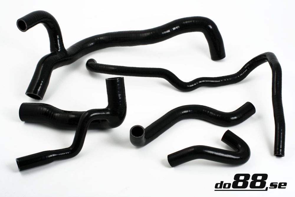 do88 - Audi Quattro 20v Radiator hoses Black - DO88-KIT67S