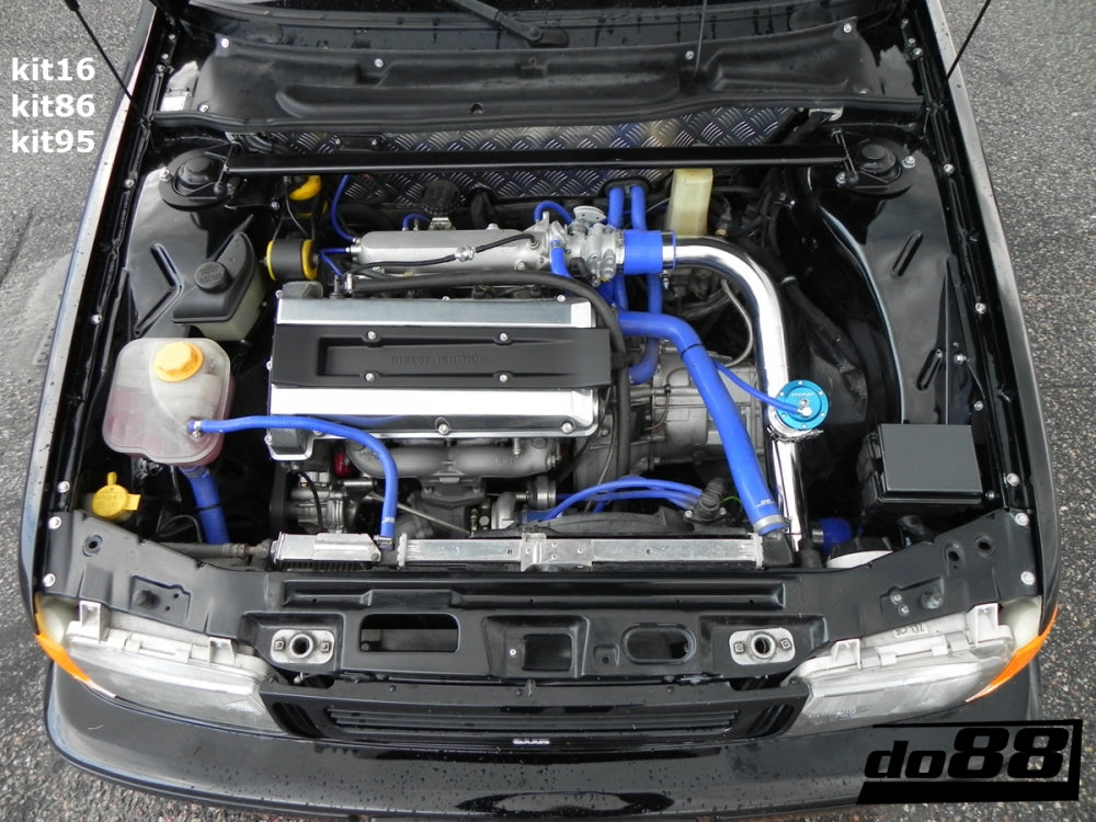 do88 - SAAB 9000 Turbo 91-98 Idle valve hoses Blue - CLAMP-KIT95