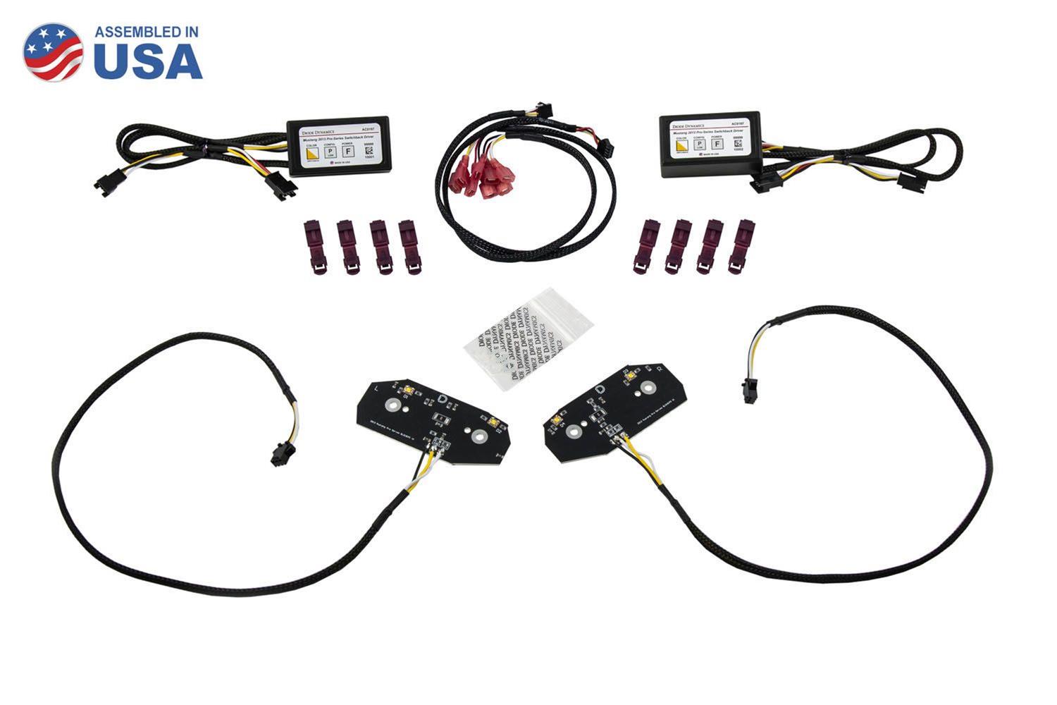 Clearance - Diode Dynamics Mustang Switchback LED Boards 13-14 Mustang - DD2174 for 2013-2014 Ford Mustang - front view