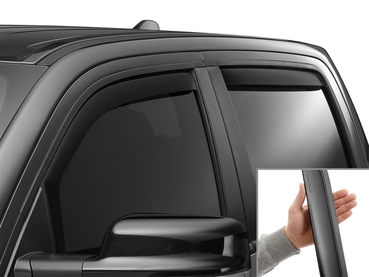 Weathertech - Side Window Deflector Set - Front And Rear Matte Black Tint 19-26 1500 - 82935IMB