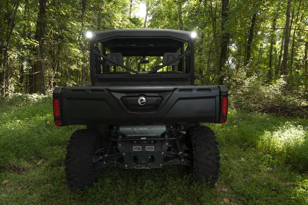 LED Light | Cab Mount | 2&quot; Black Pair | Flood | Can-Am Defender HD 5/HD 8/HD 9/HD 10