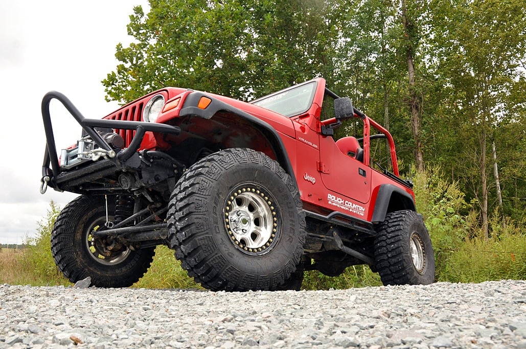 Rough Country - 4 Inch Lift Kit - Long Arm - Jeep Wrangler TJ 4WD (1997-2006) - 66330 for 1997-2006 Jeep Wrangler - close-up