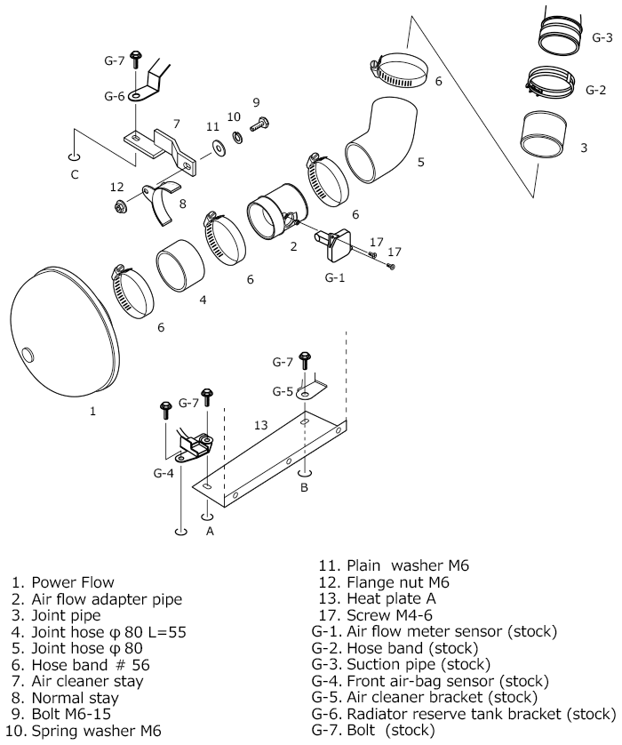 HKS Super Power Flow Classification - 70019-AT110