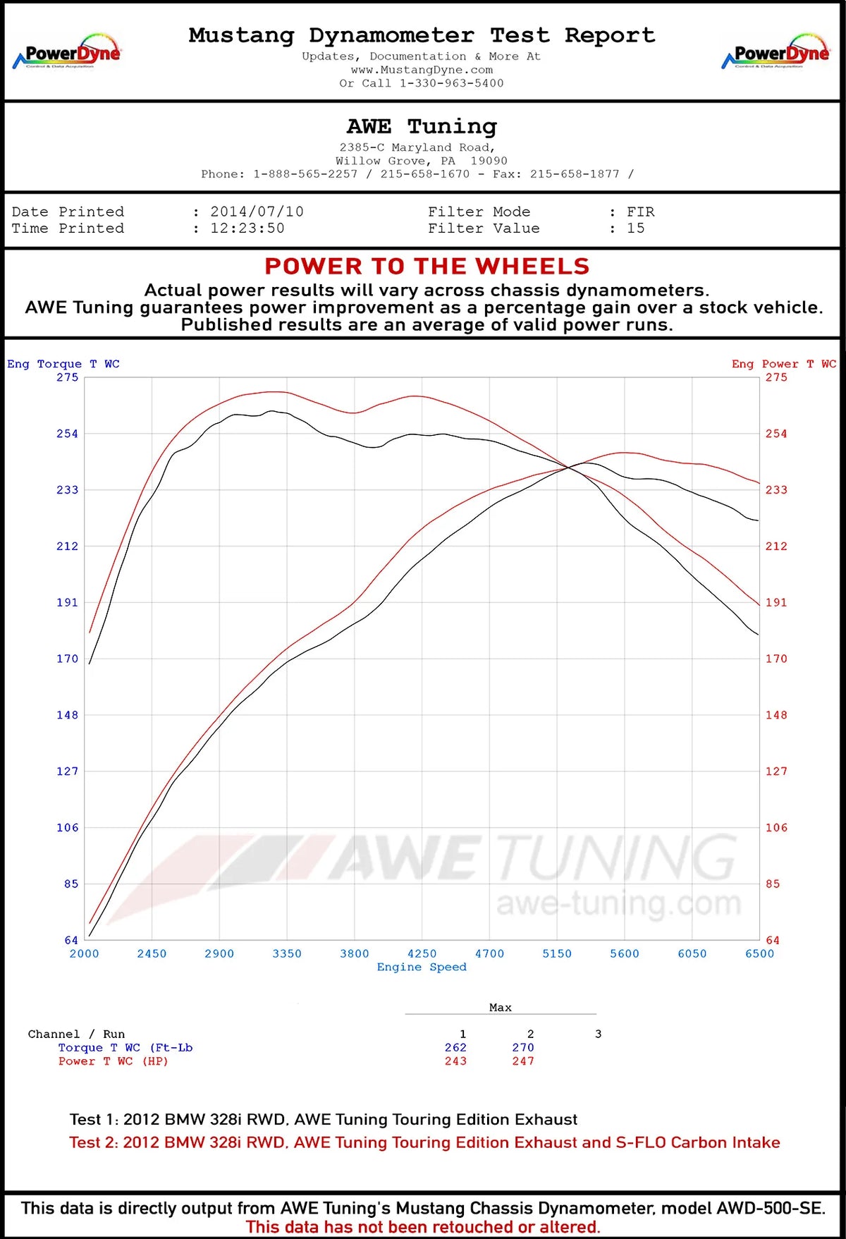 AWE Tuning BMW 228i/320i/328i/428i S-FLO Carbon Intake - 2660-13034