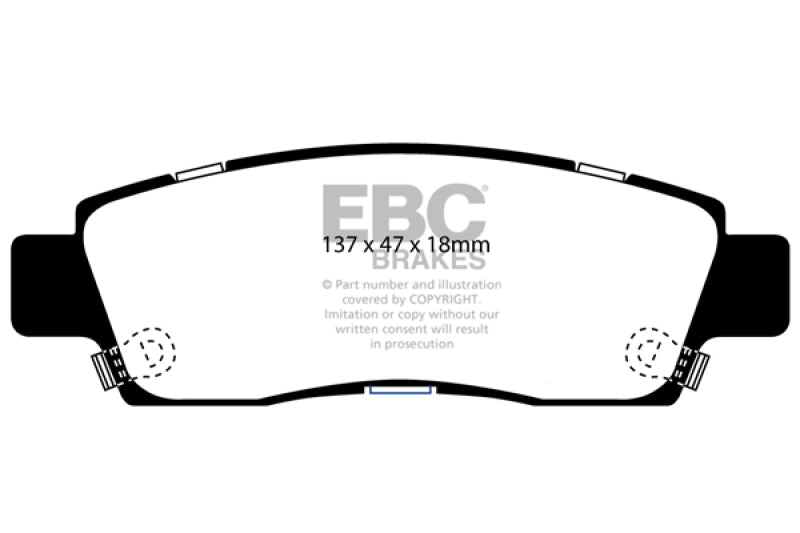EBC 03-05 Buick Rainier 4.2L Bluestuff Rear Brake Pads - DP51672NDX