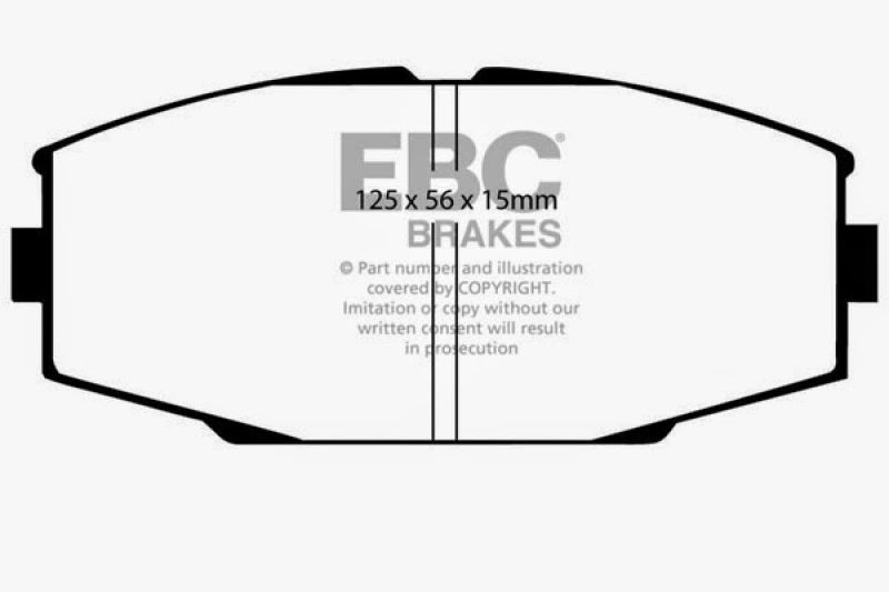 EBC 86-92 Toyota Supra 2.8 Yellowstuff Front Brake Pads - DP4610R
