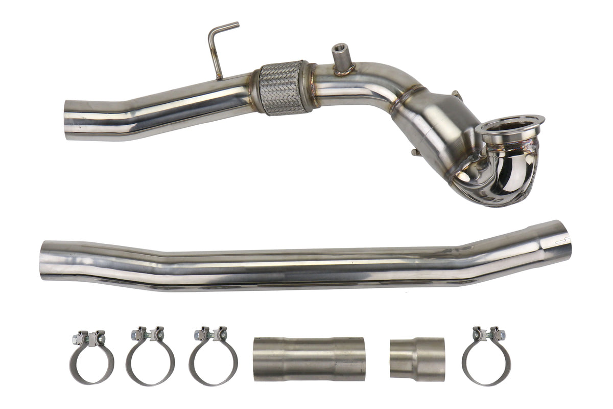 Invidia 2013+ Audi S3 / 2015+ VW Golf R (MK7) Down-Pipe w/ High Flow Cat - HS14AS3DPC