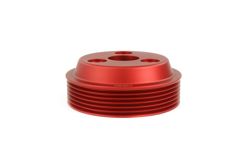 Perrin 15-22 Subaru WRX / 14-18 FXT / 18-21 Crosstrek Lightweight Water Pump Pulley - Red - PSP-ENG-112RD