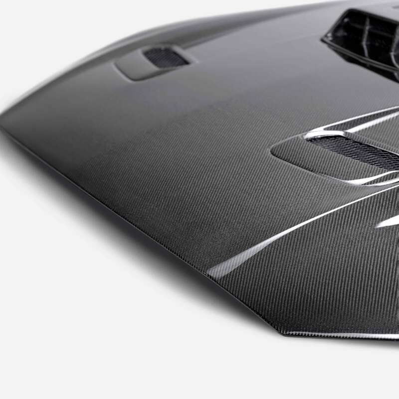 Anderson Composites 21-23 Ford Mustang Mach 1 Type-SK Double-Sided Carbon Fiber Hood - AC-HD21FDMUM1-SK-DS