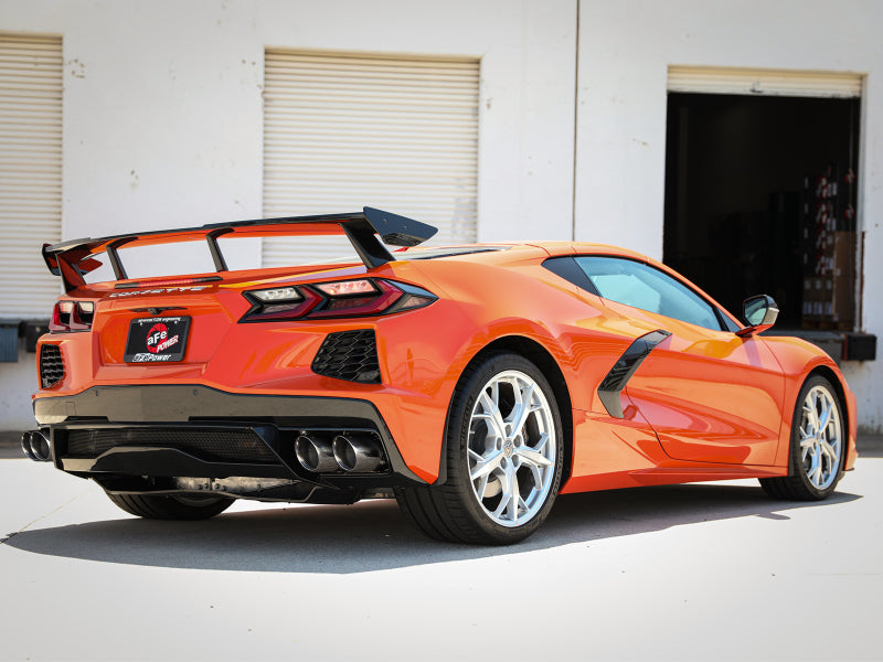 AFe MACH Force-Xp 304 Stainless Steel Cat-Back Exhaust Polished 2020 Chevrolet Corvette C8 - 49-34124NM-P