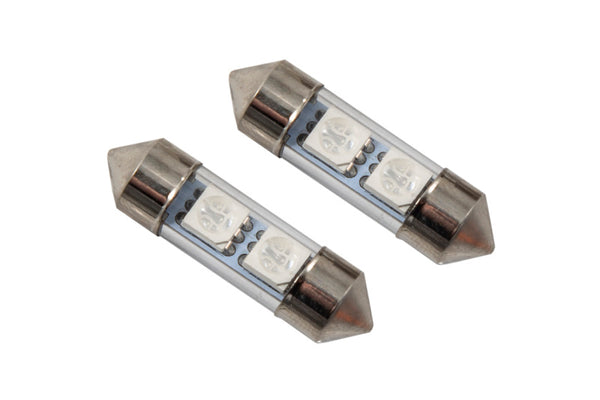 Diode Dynamics 31mm SMF2 LED Bulb - Red (Pair) - DD0070P for 2000-2009 Honda S2000 - front view