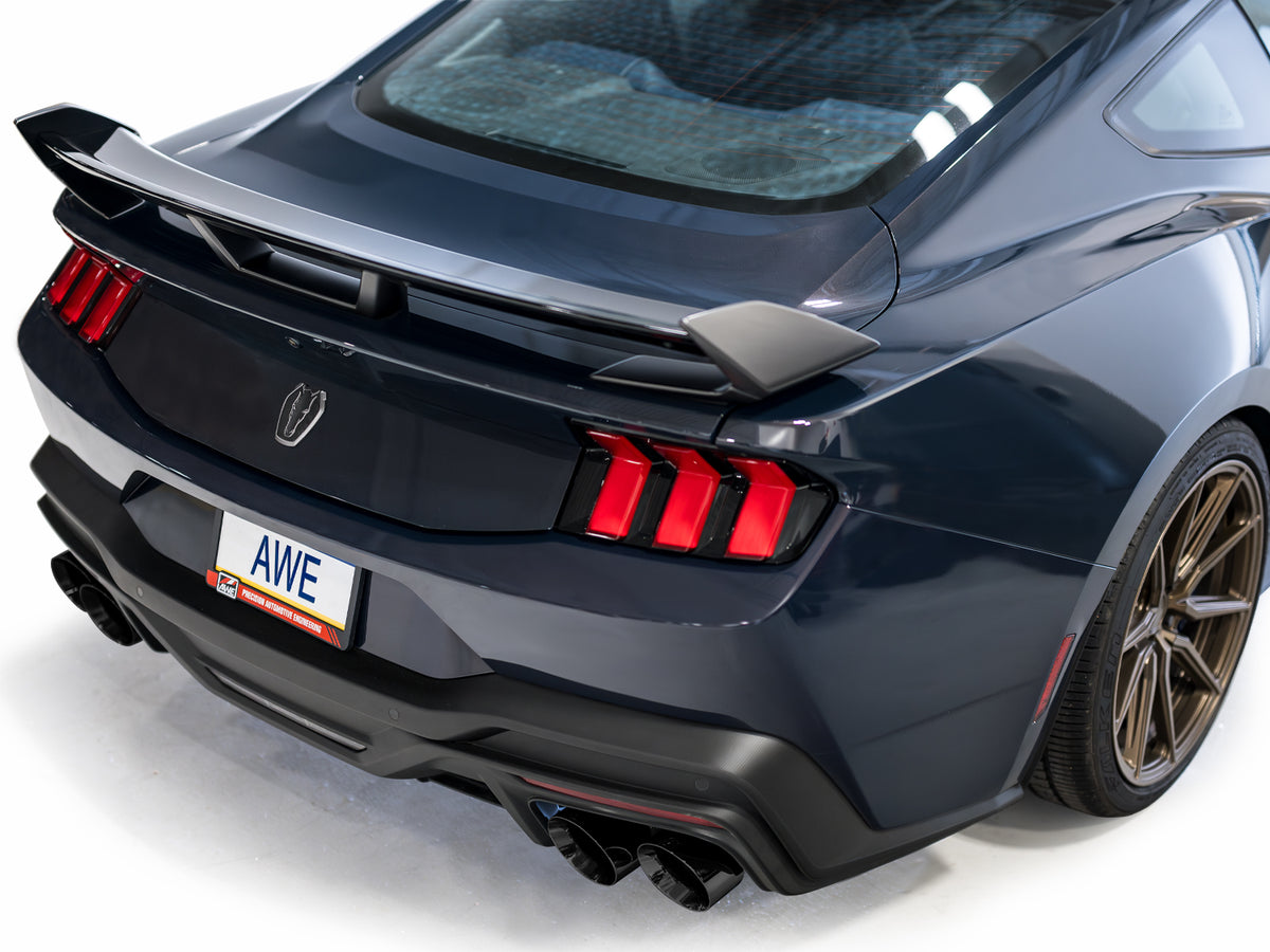 AWE 2024 Ford Mustang Dark Horse S650 RWD SwitchPath Catback Exhaust w/ Quad Diamond Black Tips - 3025-43375