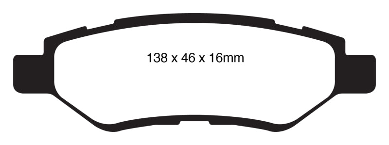 EBC 08-13 Cadillac CTS 3.0 Yellowstuff Rear Brake Pads - DP41829R
