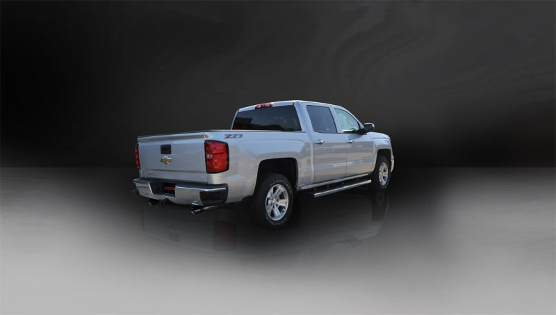 Corsa 2014-2019 C Sierra/Chevy Silv 1500 Crew Cab/Std. Bed 5.3L V8 Black Sport Dual Rear CB Exhaust - 14870BLK